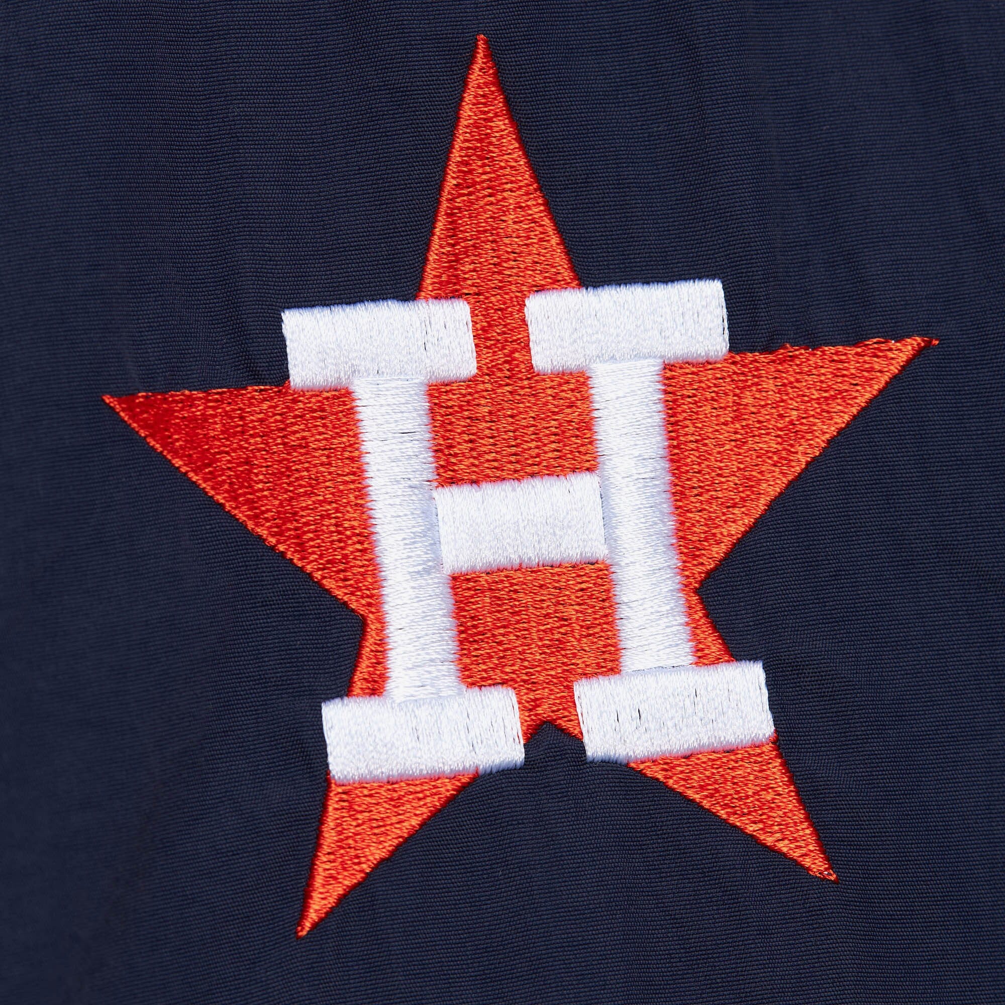 Mens Mitchell & Ness MLB CLASSIC NYLON PULLOVER VINTAGE LOGO ASTROS