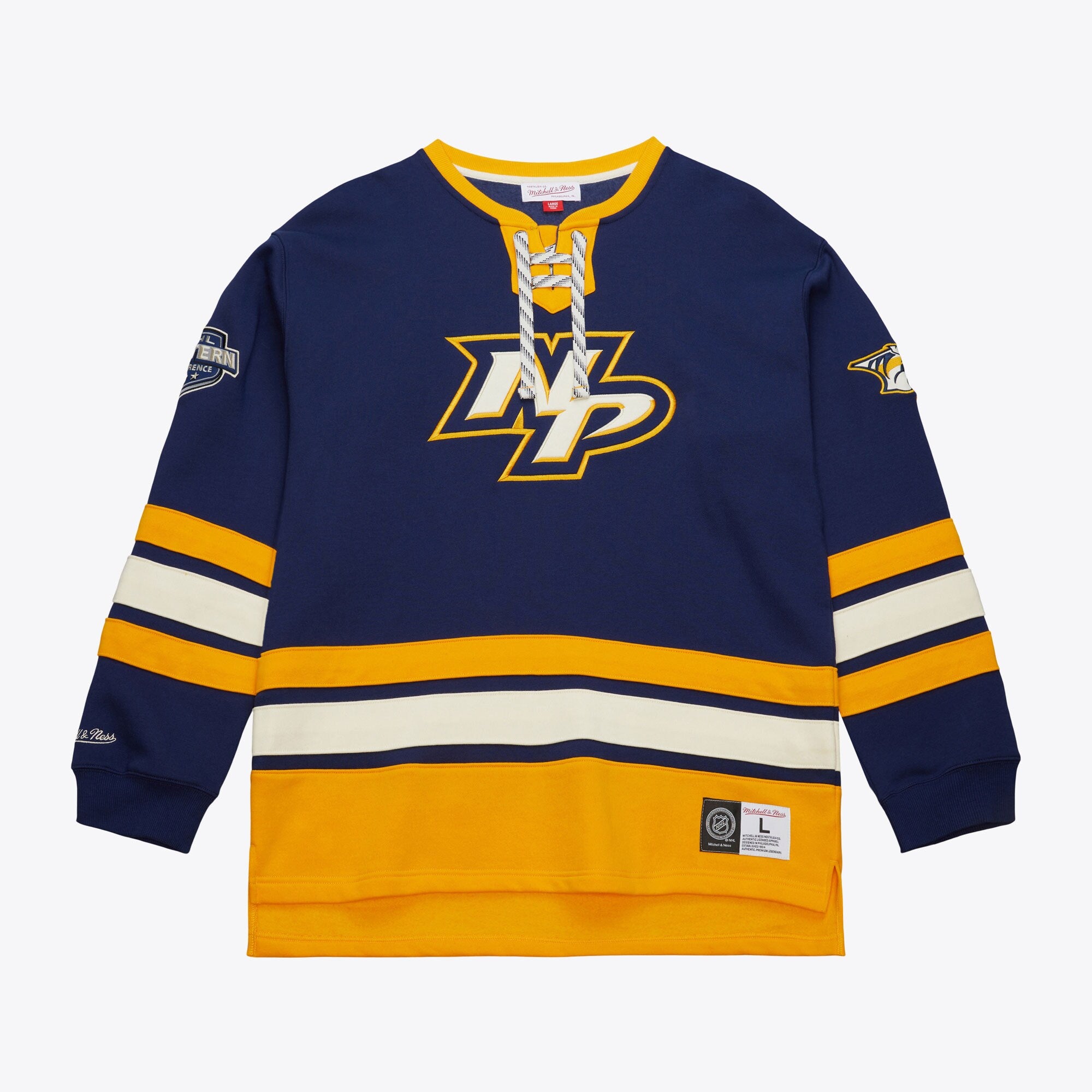 MENS MITCHELL & NESS NHL HERITAGE LACE-UP CREW CURRENT LOGO PREDATORS