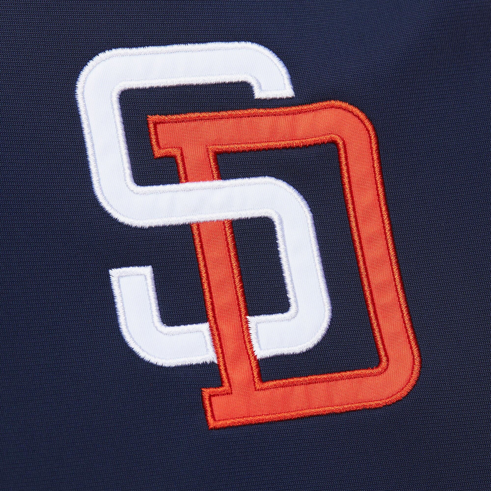 Mens Mitchell & Ness MLB COLOR BLOCKED TRACK JACKET VINTAGE LOGO PADRES