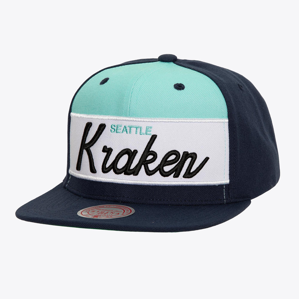 MENS MITCHELL & NESS NHL RETRO SPORT SNAPBACK KRAKEN