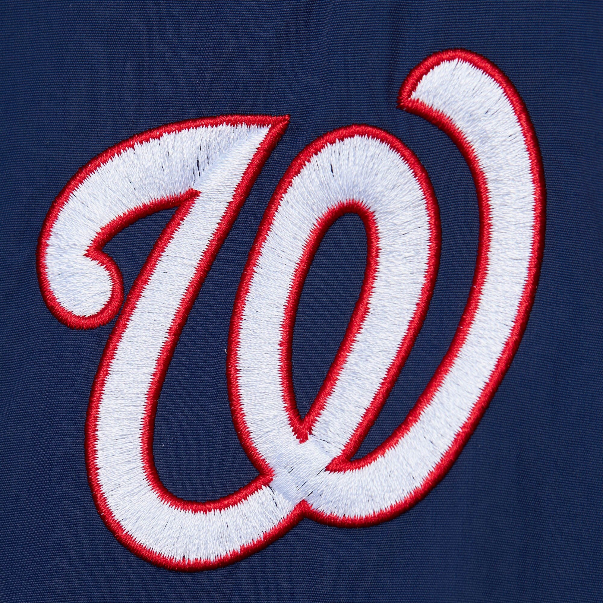 Mens Mitchell & Ness MLB CLASSIC NYLON PULLOVER CURRENT LOGO NATIONALS