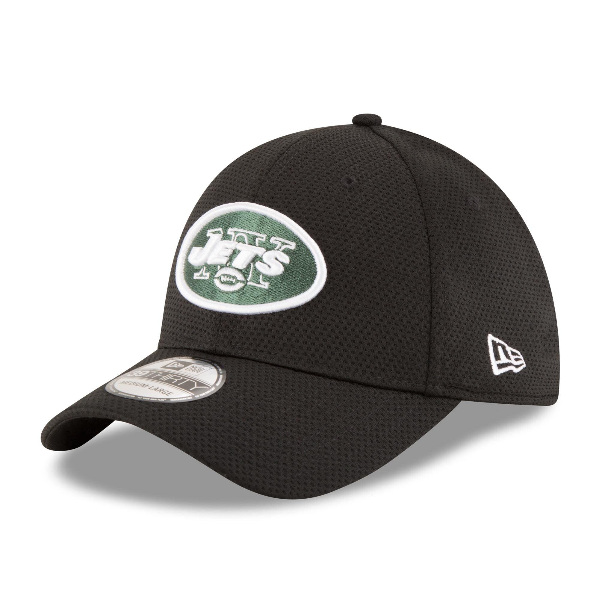 [11289347] Mens New Era NFL NEW YORK JETS 3930 STRETCH FIT SIDELINE TECH - BLACK