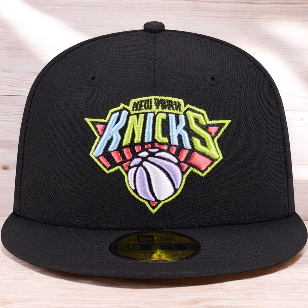 [60303680] Mens New Era NBA NY KNICKS 5950 COLOR PACK SIDE PATCH FITTED - BLACK