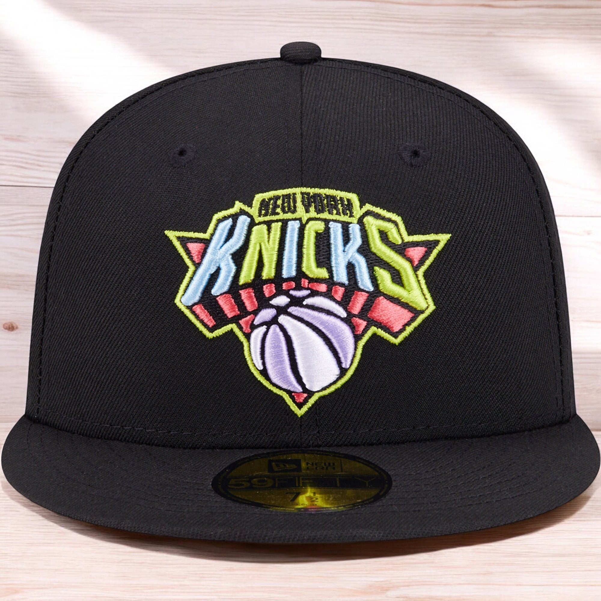[60303680] Mens New Era NBA NY KNICKS 5950 COLOR PACK SIDE PATCH FITTED - BLACK