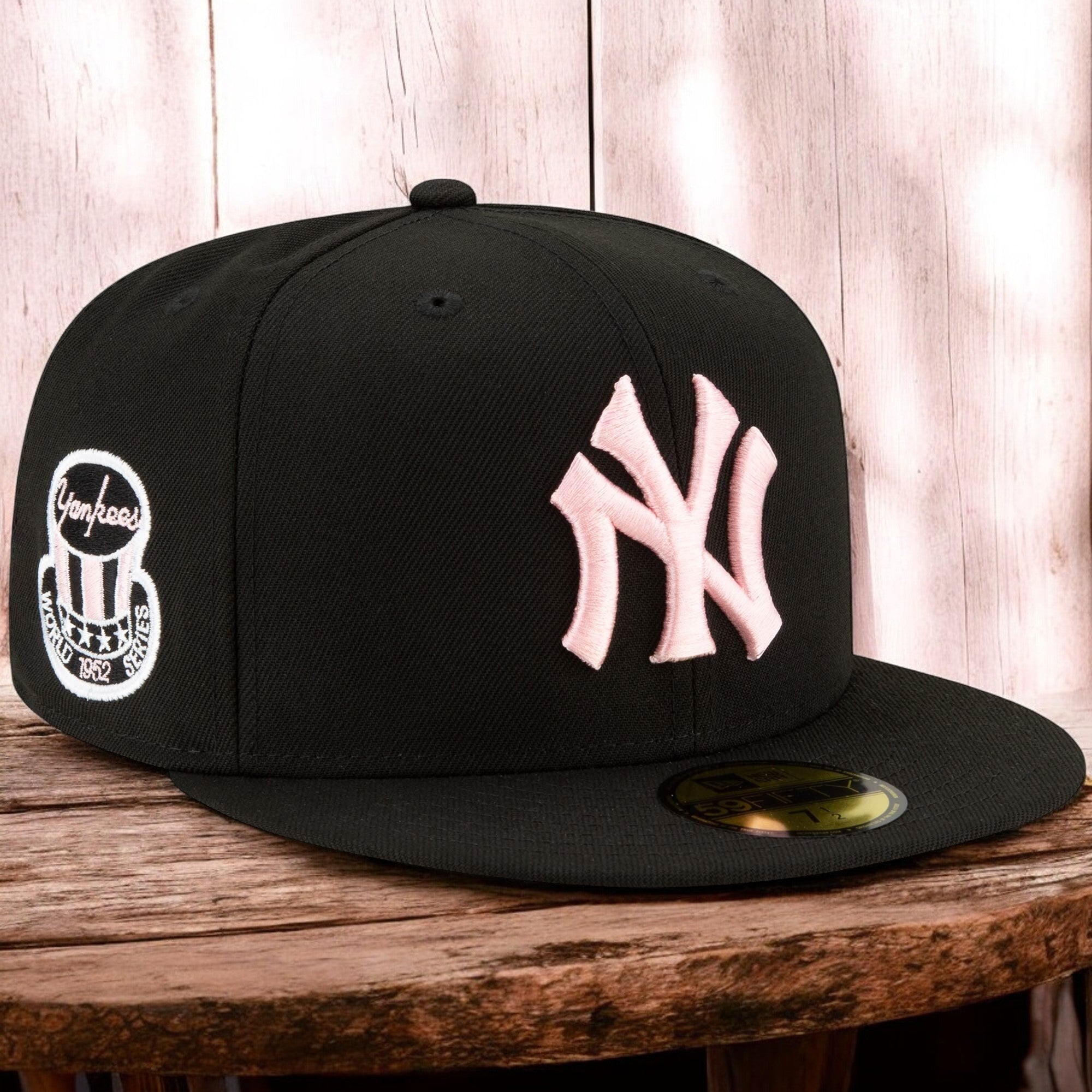 [70602745] Mens New Era MLB NY YANKEES 5950 FITTED 'WORLD SERIES 1952'-NAVY/PINK