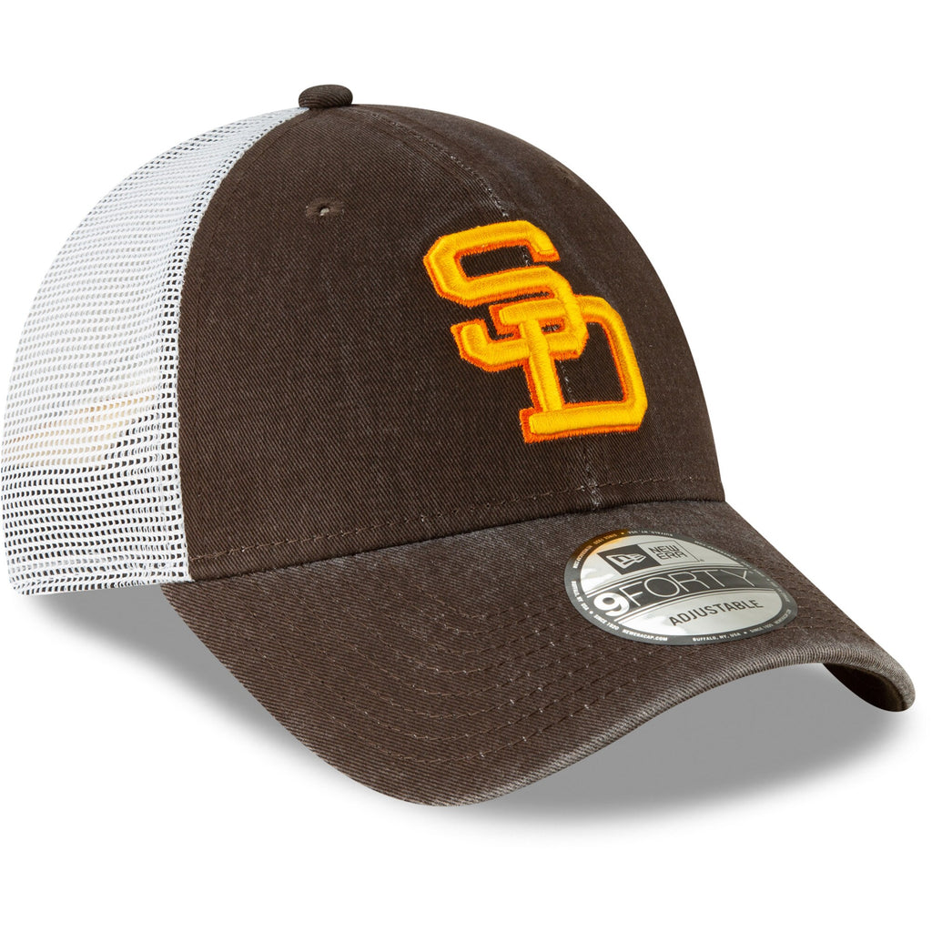 [11946962] Mens New Era MLB 940 COOPERSTOWN 1980 TRUCKER SNAPBACK - SD PADRES