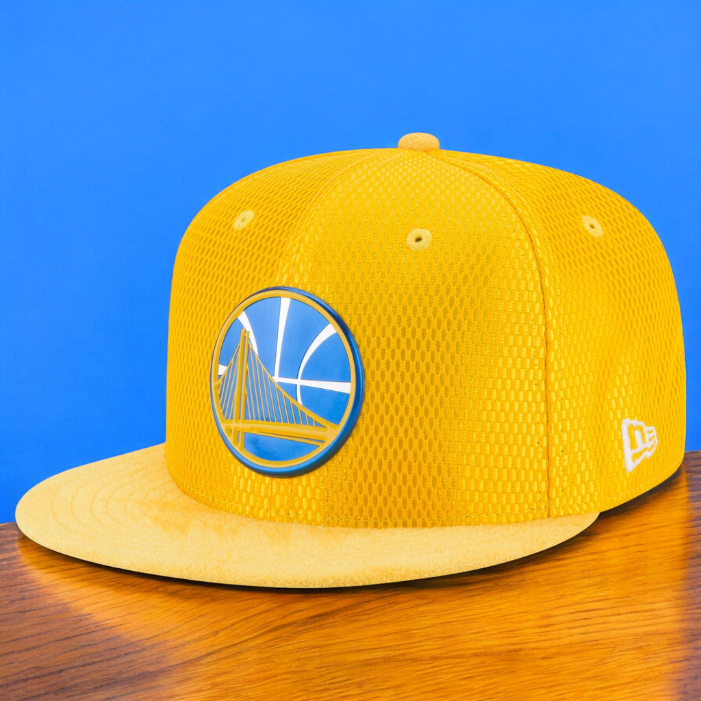 [11472051] Mens New Era NBA GOLDEN STATE WARRIORS ON-COURT 950 SNAPBACK - YELLOW