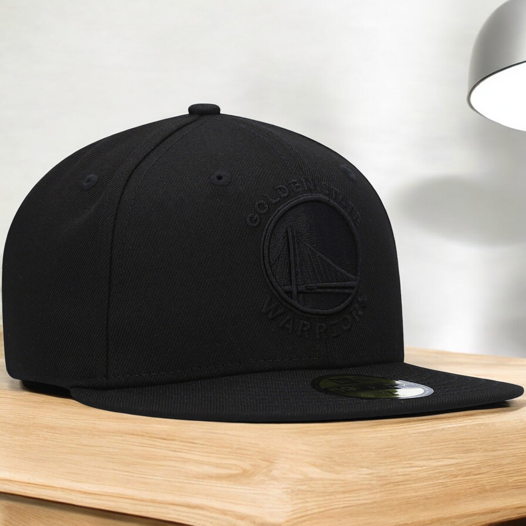 [70632898] Mens New Era NBA 5950 BLACK ON BLACK FITTED - GOLDEN STATE WARRIORS