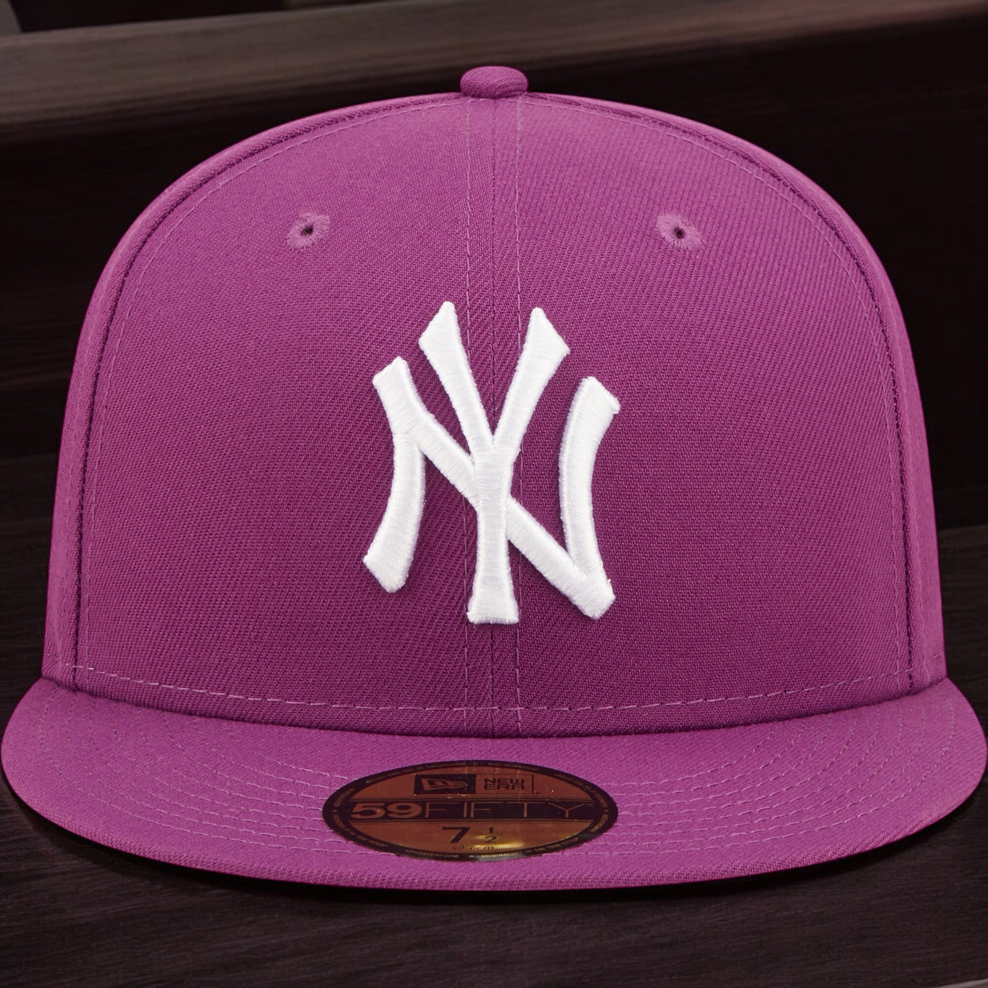 [70685161] Mens New Era MLB NY YANKEES 5950 FITTED - SPARKLING GRAPE