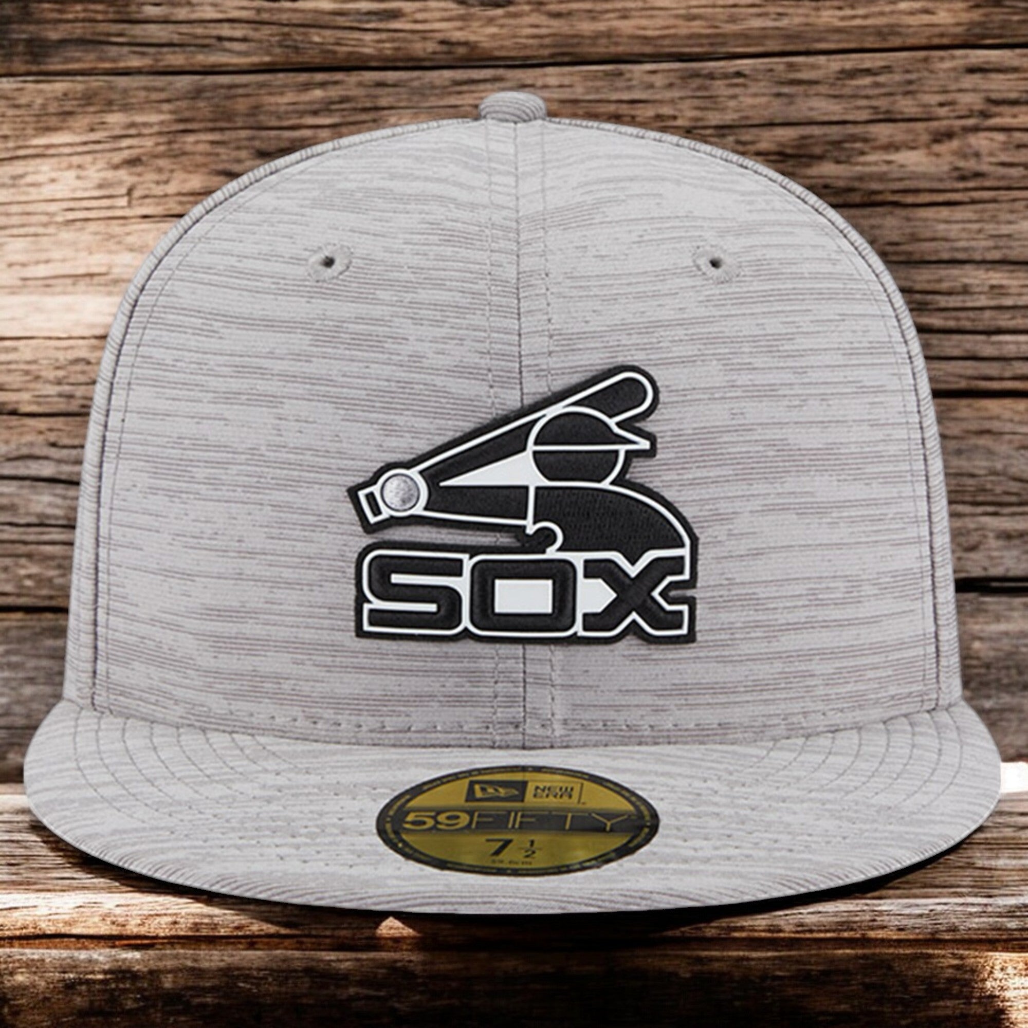 [60301843] MENS NEW ERA MLB CHICAGO WHITE SOX 5950 CLUBHOUSE 2023 FITTED - GRAY