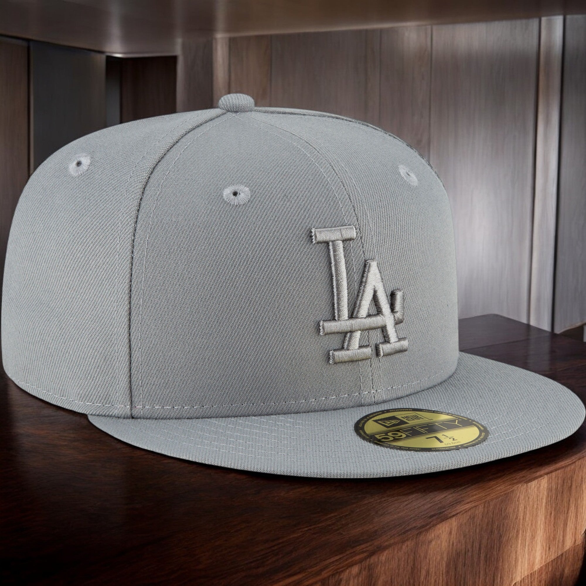 [70587741] Mens New Era MLB LA DODGERS 5950 FITTED - STORM GREY