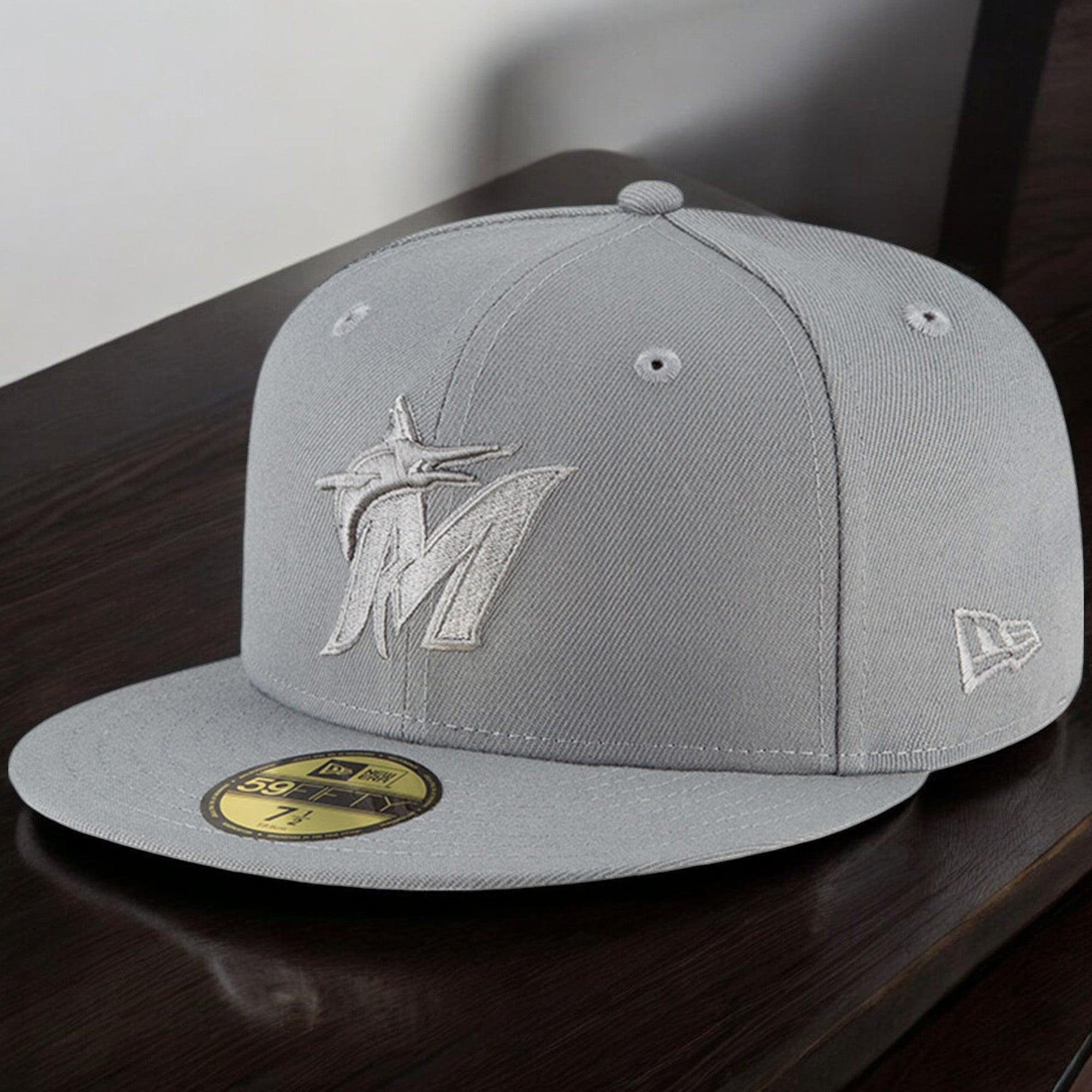 [70587743] Mens New Era MLB MIAMI MARLINS 5950 FITTED - STORM GREY