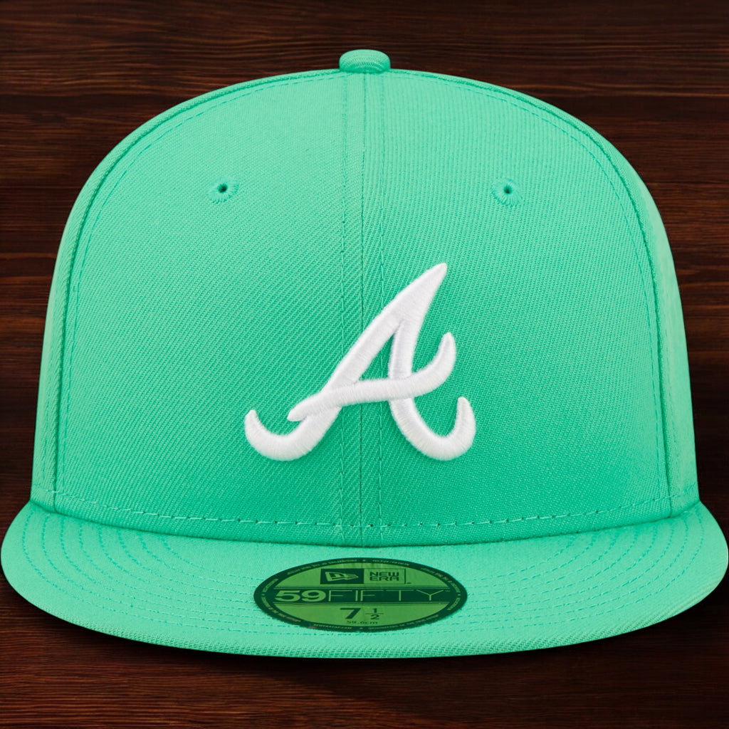 [70685184] Mens New Era MLB ATLANTA BRAVES 5950 FITTED - ISLAND GREEN