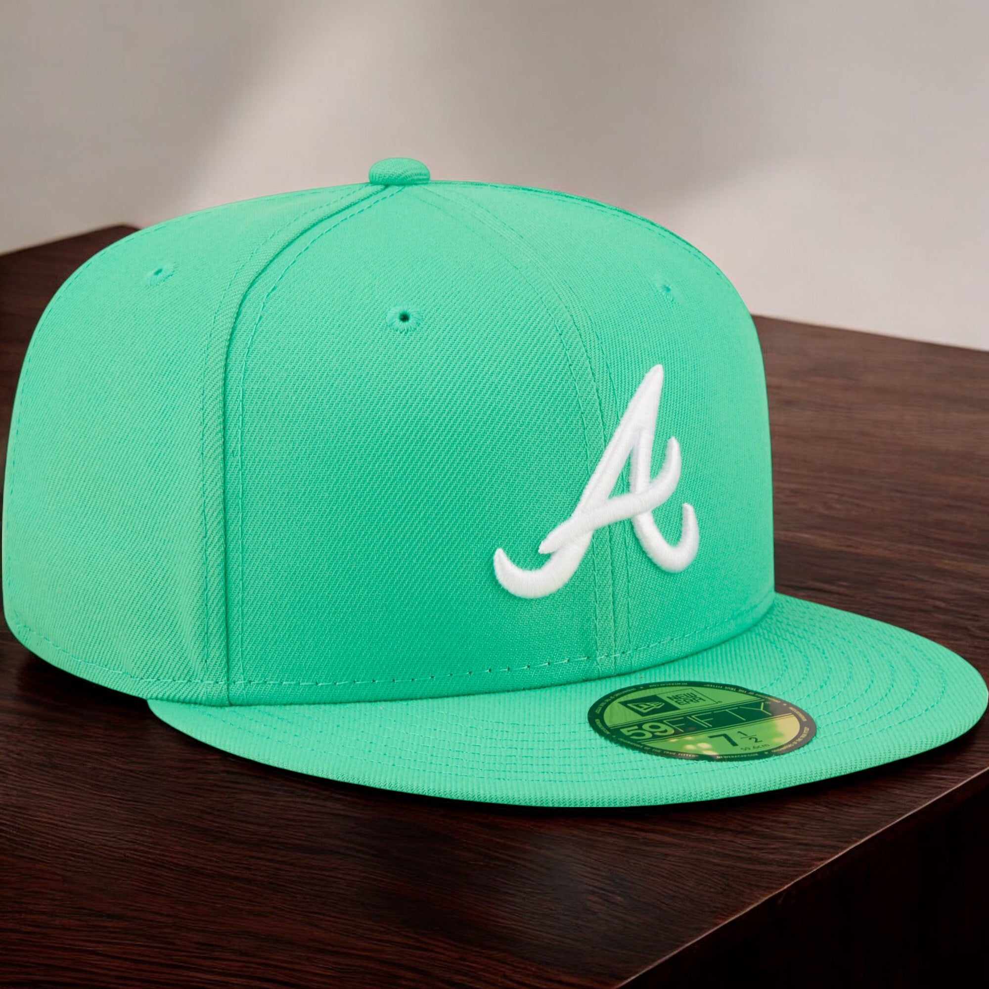 [70685184] Mens New Era MLB ATLANTA BRAVES 5950 FITTED - ISLAND GREEN