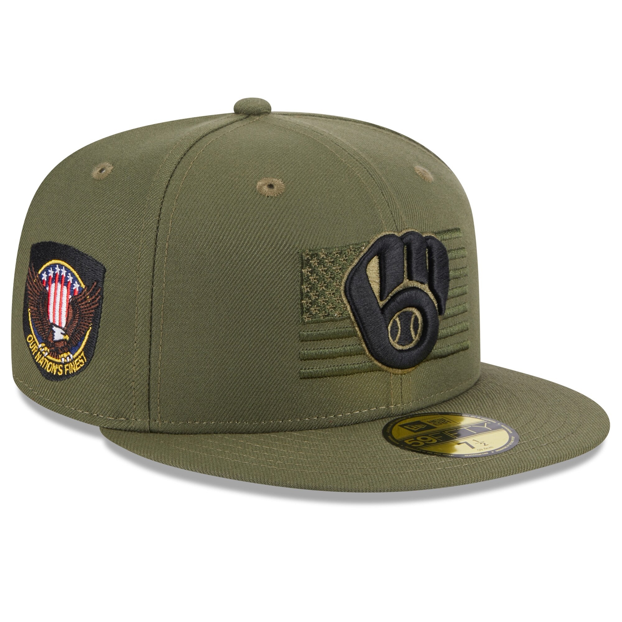 [60352775] Mens New Era MLB 5950 ARMED FORCES ON-FIELD - MILWAUKEE BREWERS