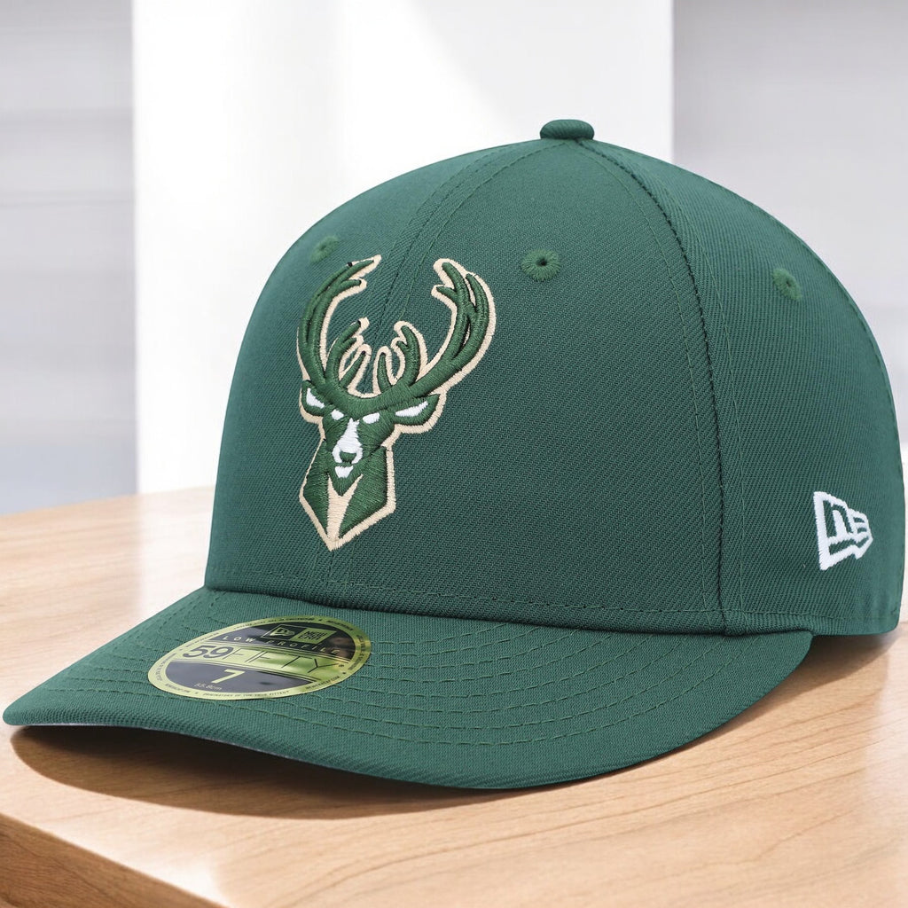 [70628878] Mens New Era NBA 5950 BASIC TEAM COLOR FITTED - MILWAUKEE BUCKS