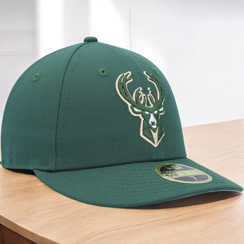 [70628878] Mens New Era NBA 5950 BASIC TEAM COLOR FITTED - MILWAUKEE BUCKS