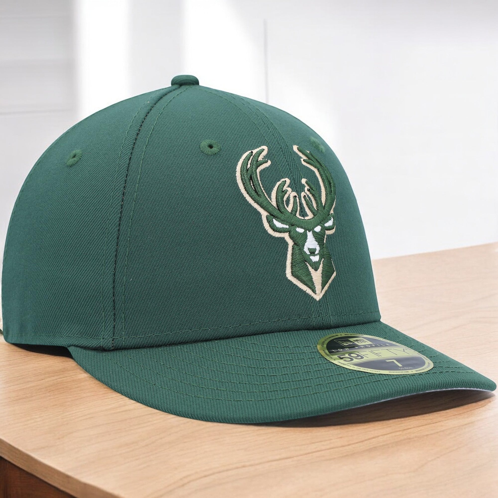 [70628878] Mens New Era NBA 5950 BASIC TEAM COLOR FITTED - MILWAUKEE BUCKS