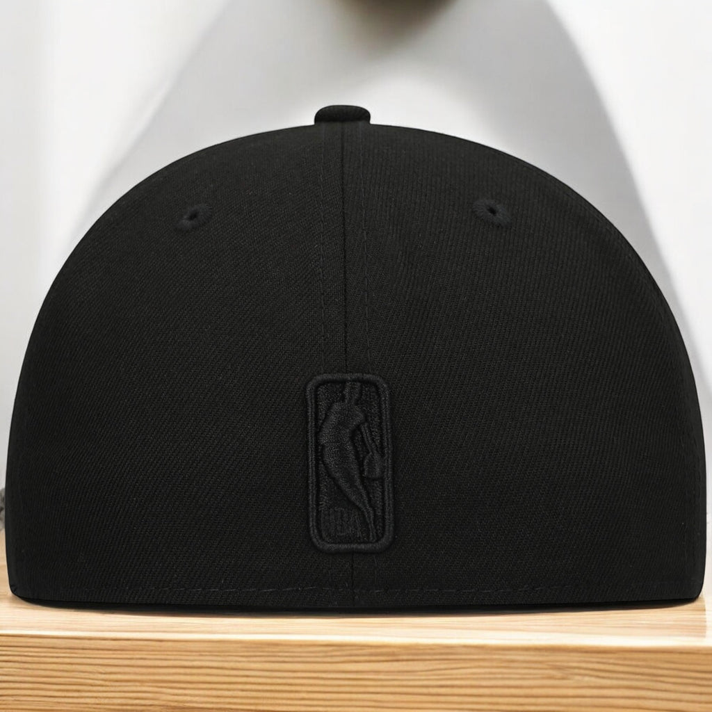 [70632947] Mens New Era NBA 5950 BLACK ON BLACK FITTED - MIAMI HEAT
