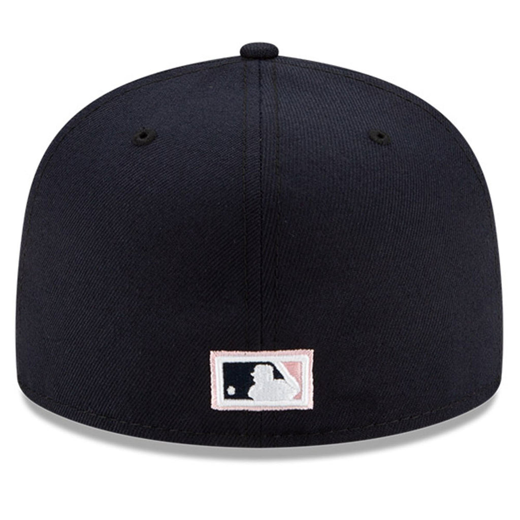 [70618592] Mens New Era MLB ATLANTA BRAVES 5950 FITTED '30TH SEASON' - NAVY/PINK