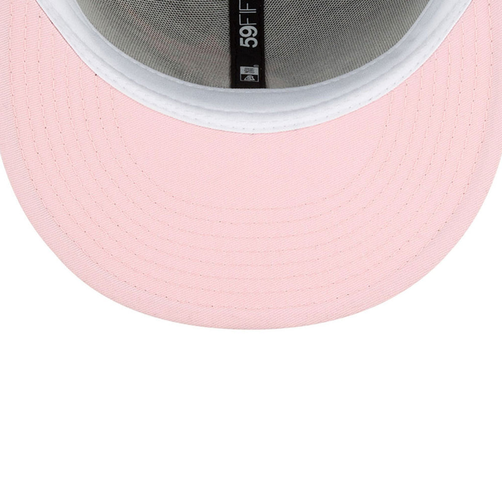 [70618592] Mens New Era MLB ATLANTA BRAVES 5950 FITTED '30TH SEASON' - NAVY/PINK