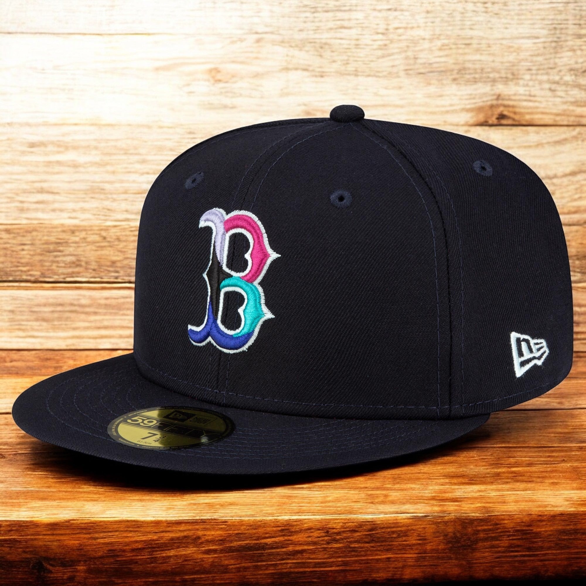 [60296500] MENS NEW ERA MLB BOSTON RED SOX 5950 POLAR LIGHTS WS 04 FITTED-NAVY