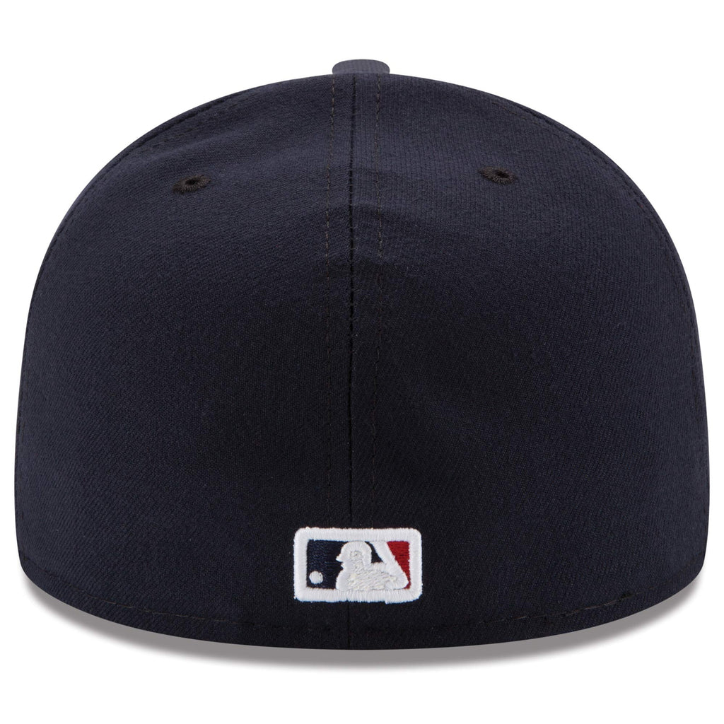 [70360927] MENS NEW ERA MLB CLEVELAND INDIANS 5950 AC PERF FITTED - NAVY/RED