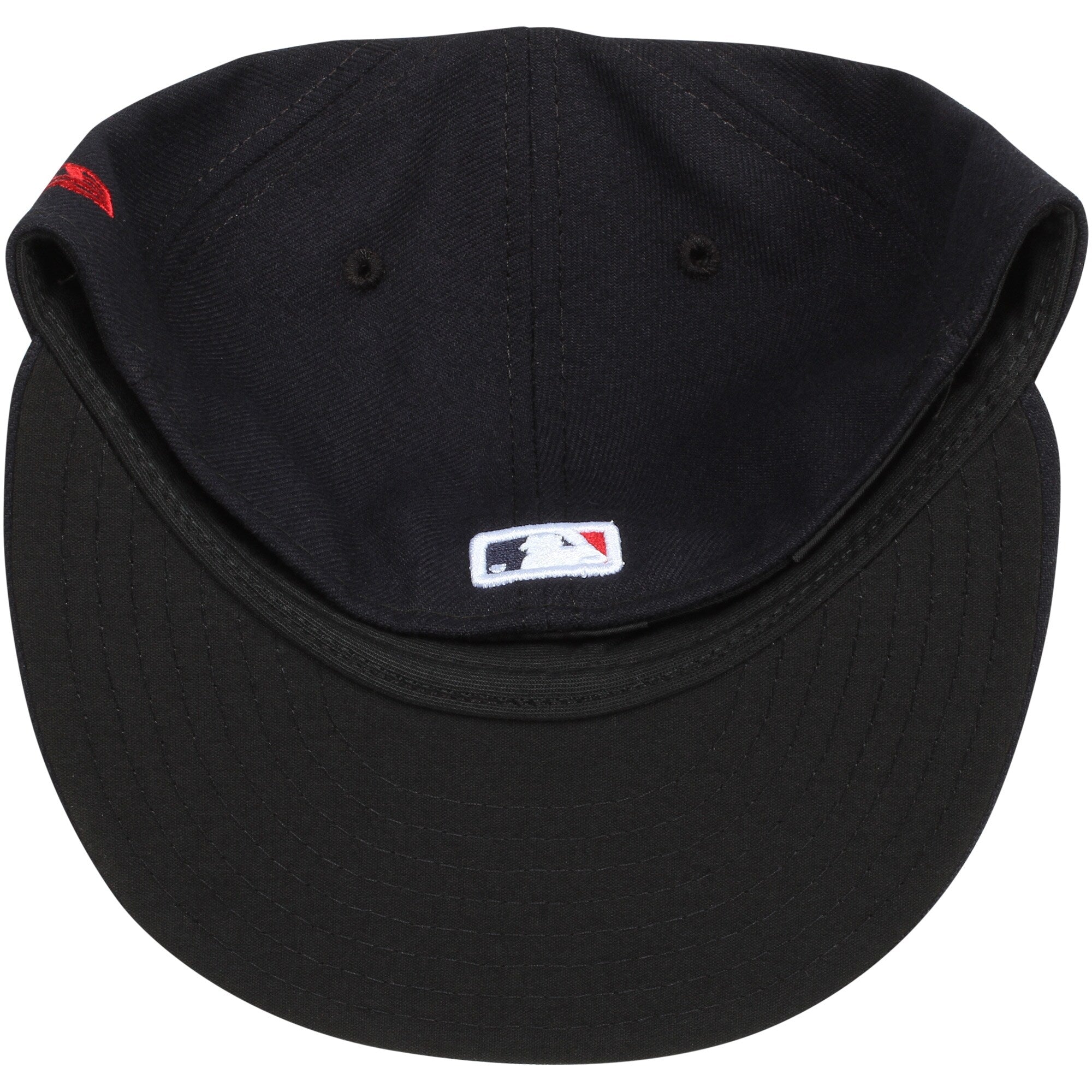 [70360927] MENS NEW ERA MLB CLEVELAND INDIANS 5950 AC PERF FITTED - NAVY/RED