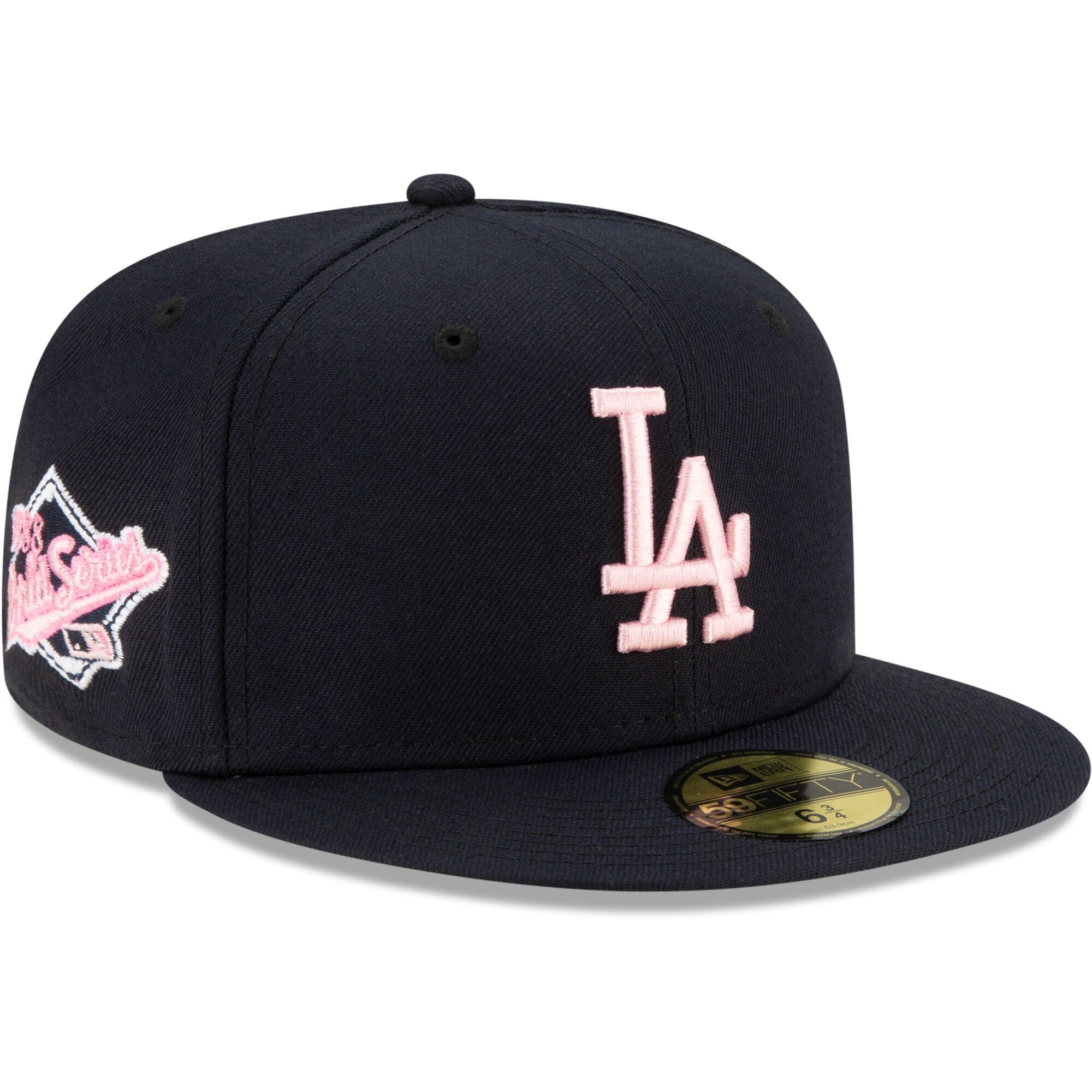 [70618586] Mens New Era MLB LA DODGERS 5950 FITTED 'WORLD SERIES 98' - NAVY/PINK