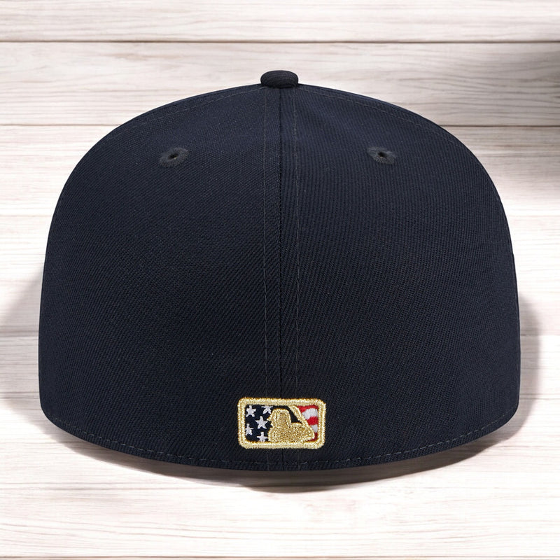 [60360512] MENS NEW ERA MLB MILWAUKEE BUCKS 5950 JULY 4TH FITTED - NAVY