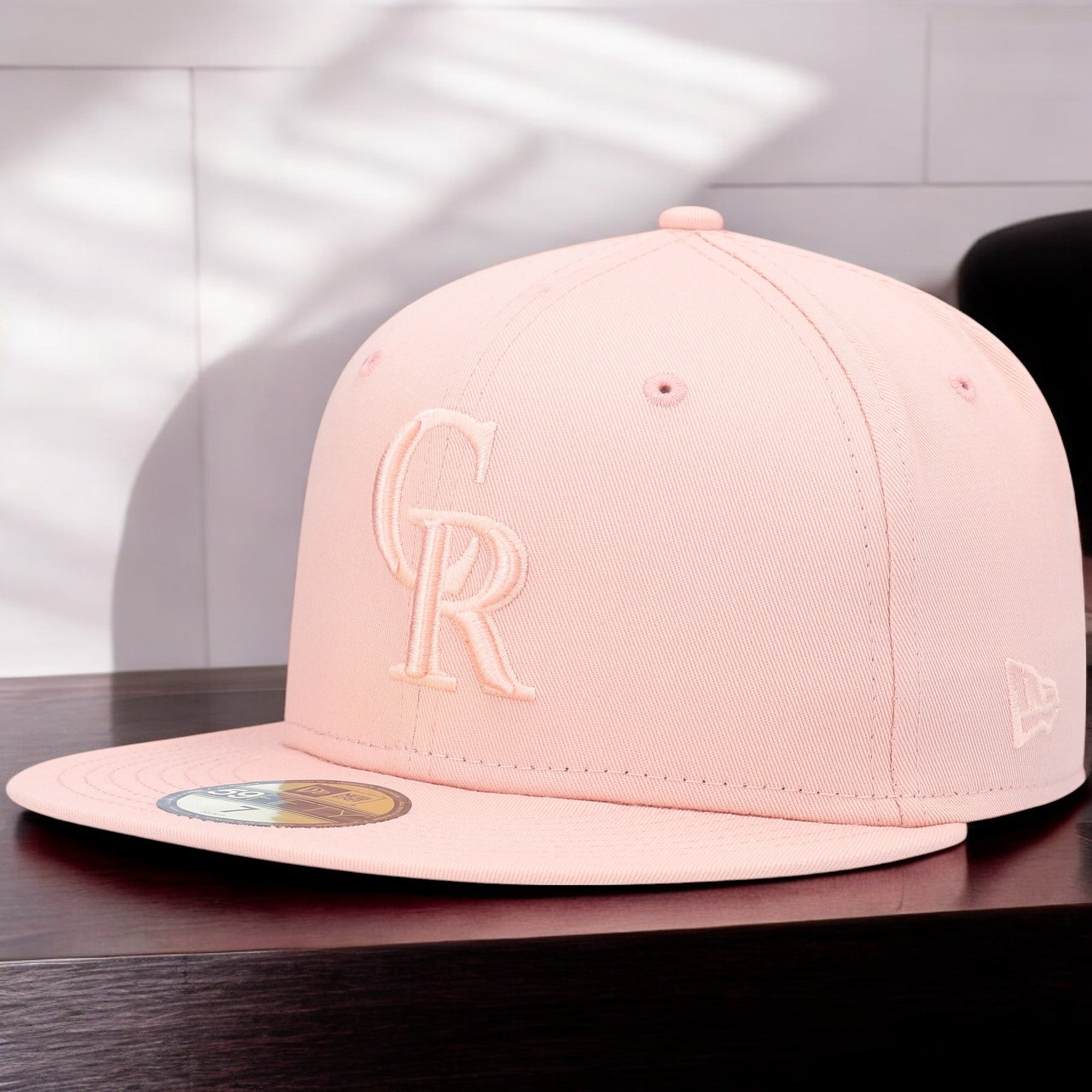 [70620136] Mens New Era MLB COLORADO ROCKIES 5950 FITTED - BLUSH SKY TONAL/PINK