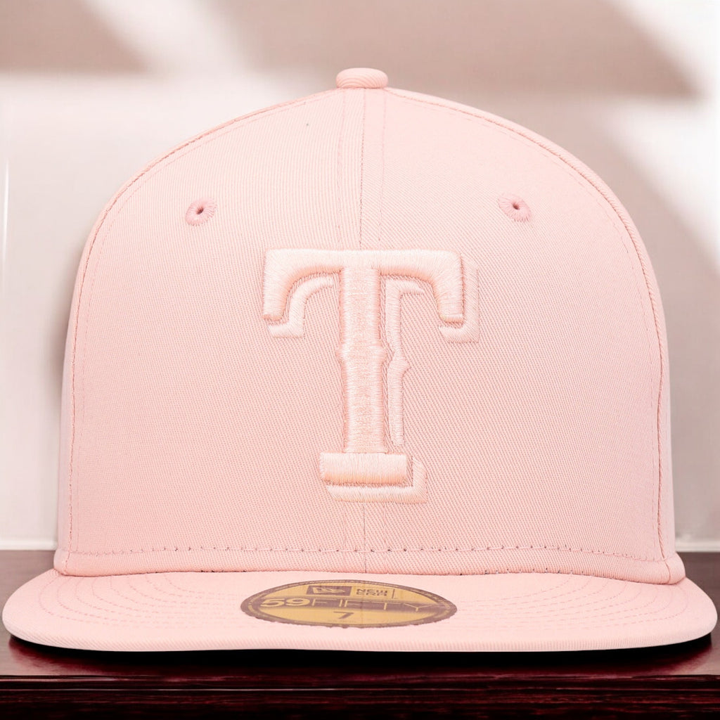 [70620384] Mens New Era MLB TEXAS RANGERS 5950 FITTED - BLUSH SKY TONAL