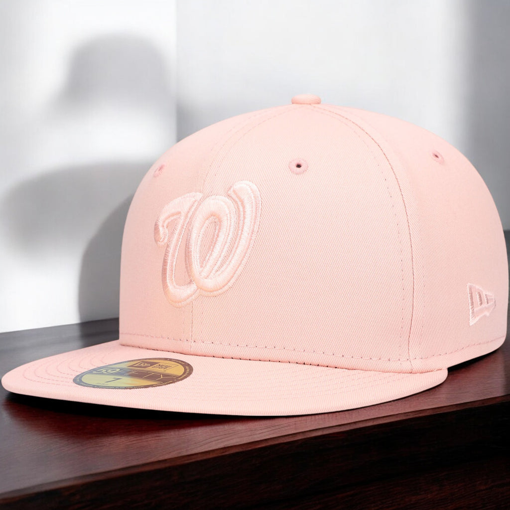 [70620388] Mens New Era MLB WASHINGTON NATIONALS 5950 FITTED - PINK BLUSH TONAL