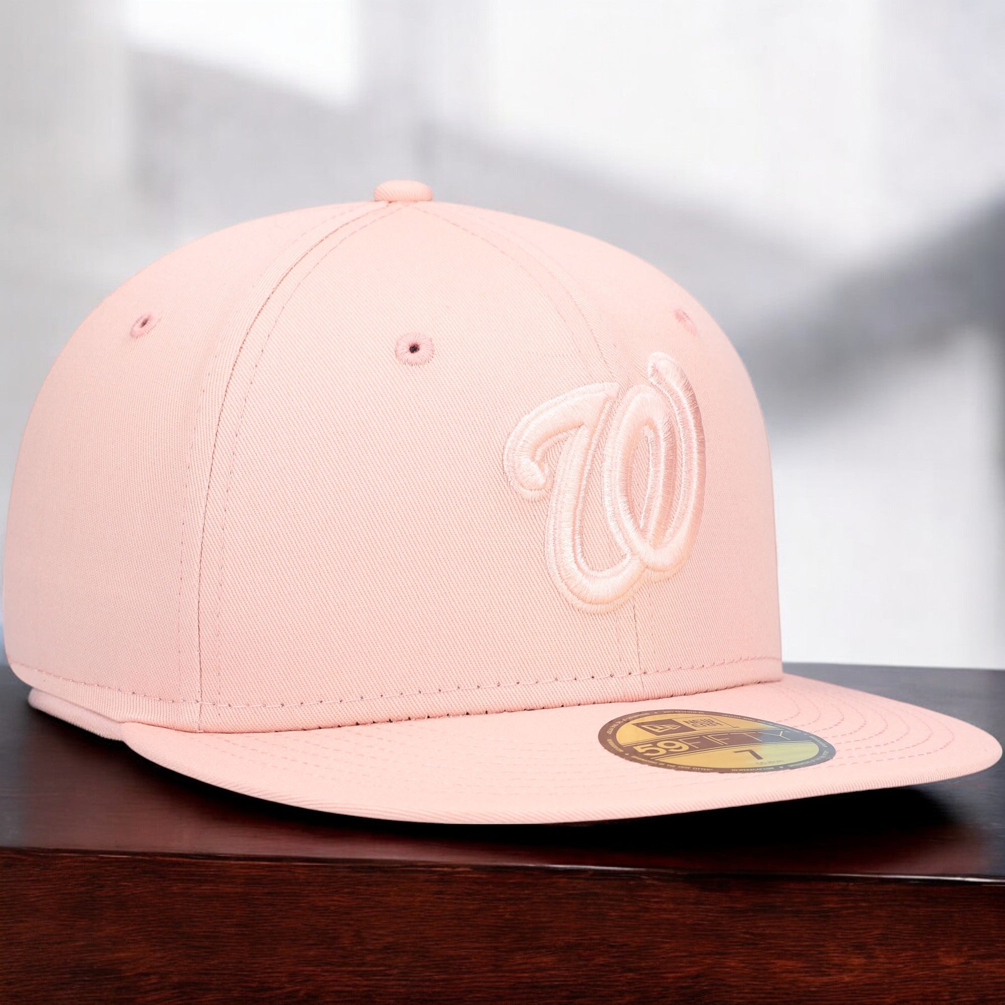[70620388] Mens New Era MLB WASHINGTON NATIONALS 5950 FITTED - PINK BLUSH TONAL