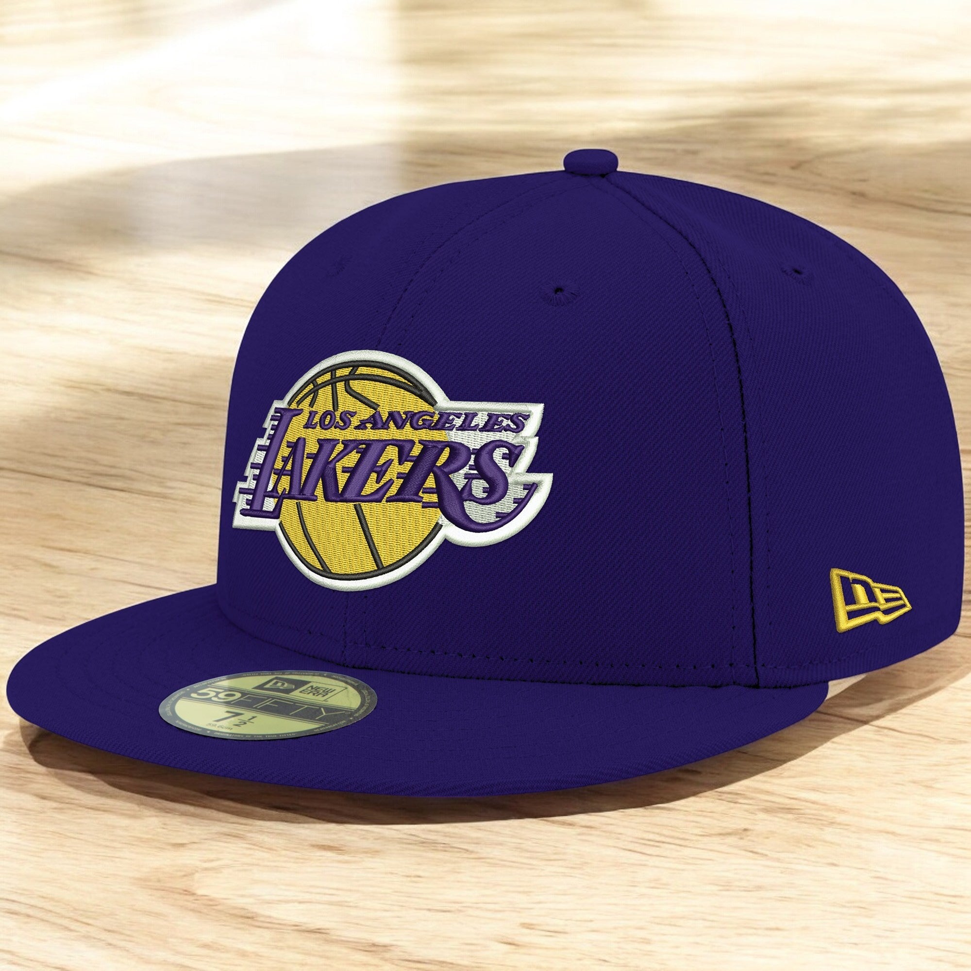 [70632836] Mens New Era NBA 5950 BASIC TEAM COLOR LOW PROFILE FITTED - LA LAKERS