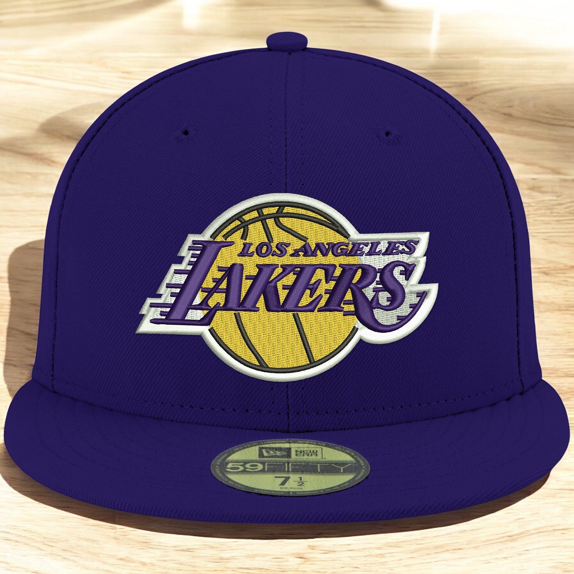 [70632836] Mens New Era NBA 5950 BASIC TEAM COLOR LOW PROFILE FITTED - LA LAKERS