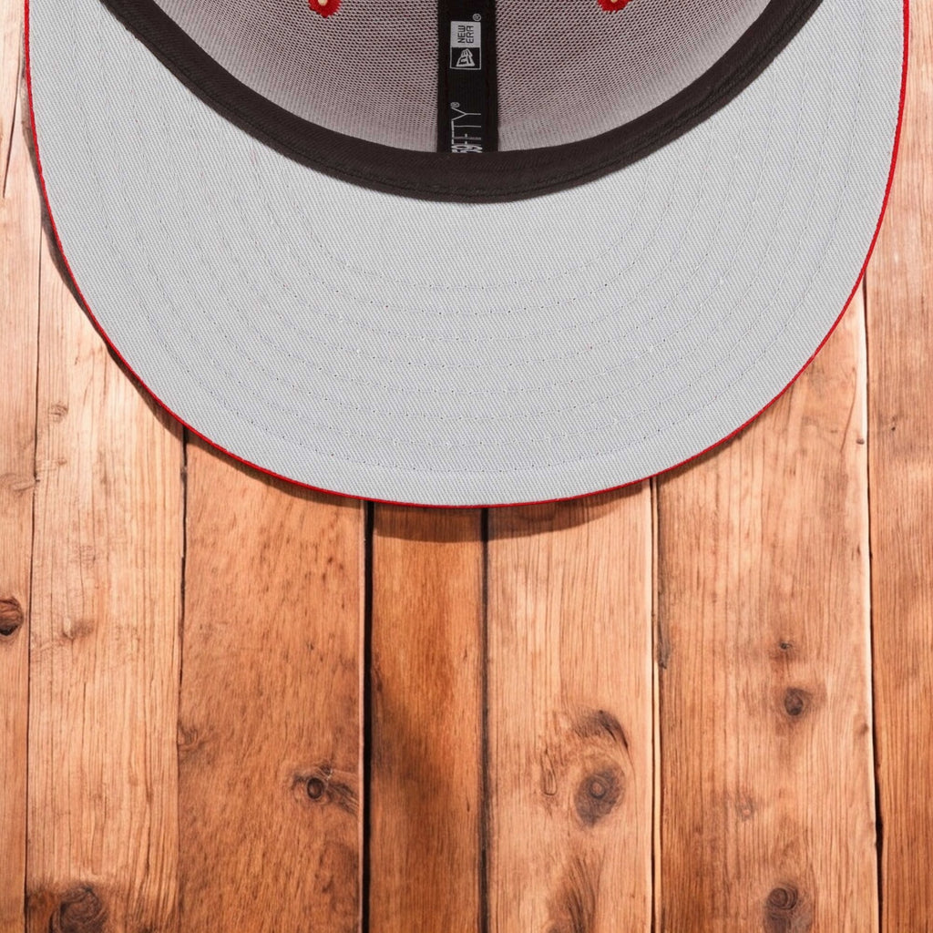 [60291316] Mens New Era MLB ATLANTA BRAVES 5950 FITTED 'SIDE PATCH ASG' - RED