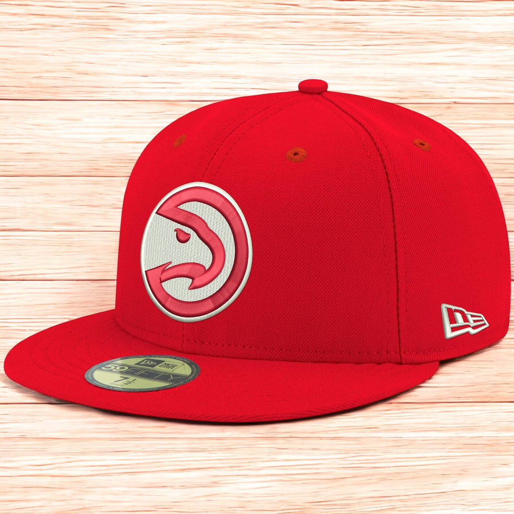 [70343250] MENS NEW ERA NBA ATLANTA HAWKS 5950 FITTED - RED