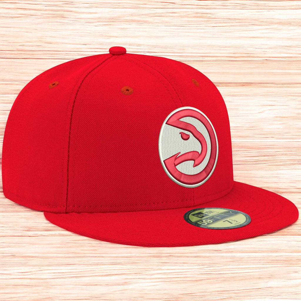 [70343250] MENS NEW ERA NBA ATLANTA HAWKS 5950 FITTED - RED