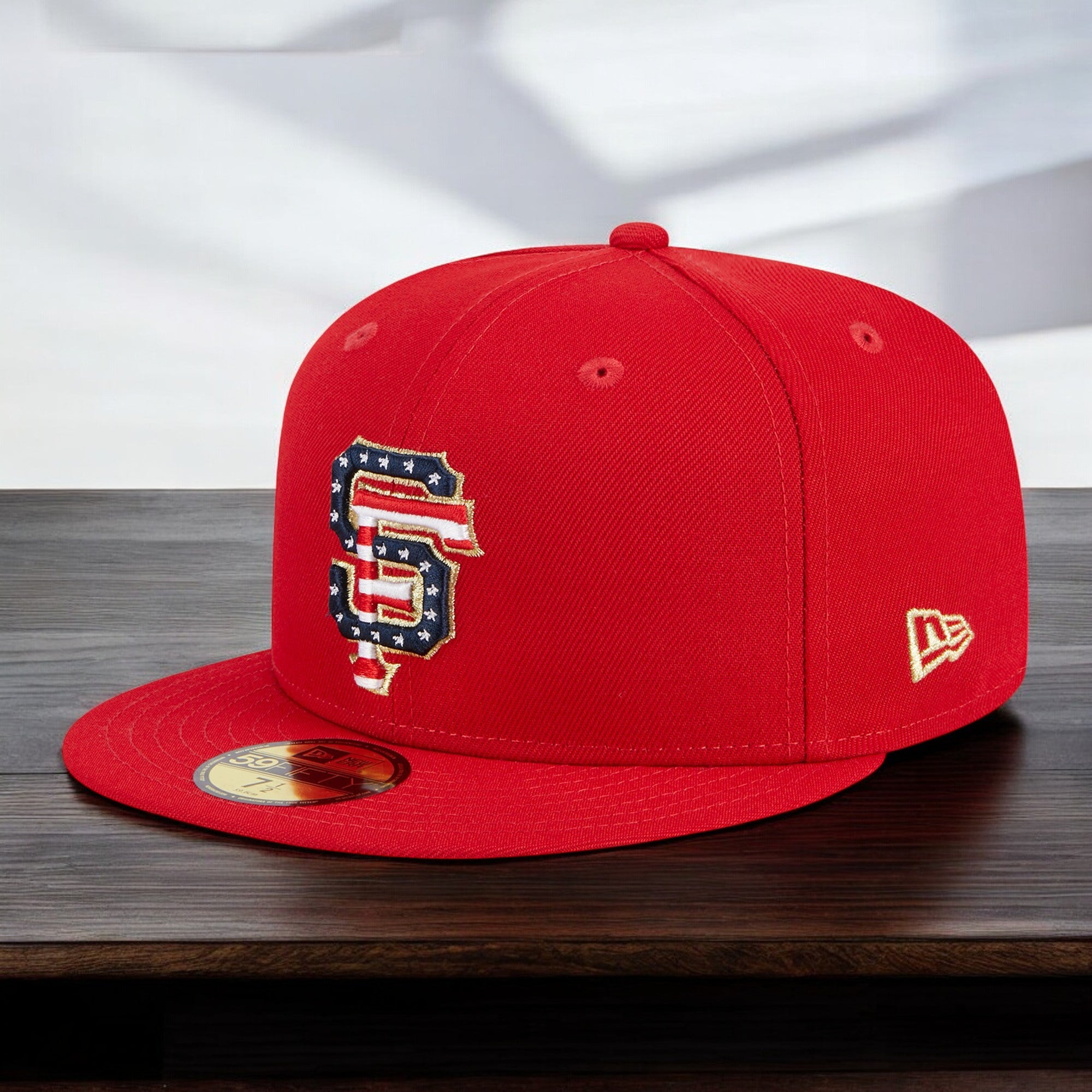 [60360523] MENS NEW ERA MLB SF GIANTS 5950 JULY 4TH FITTED - RED