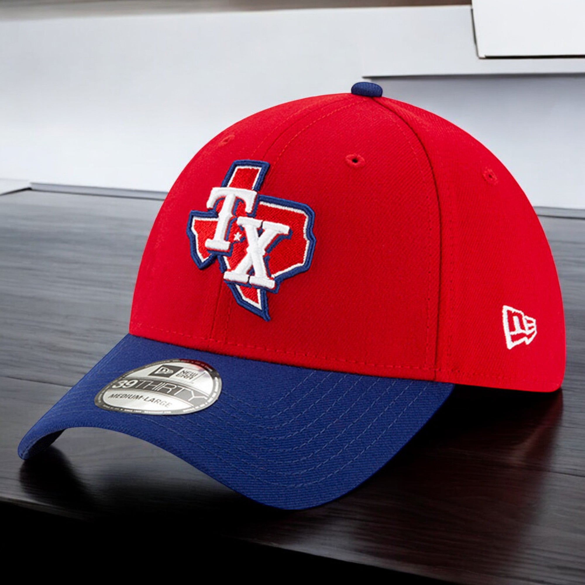 [12391679] Mens New Era MLB Team Classic 3930 Flex - Texas Rangers 2020 Alt3