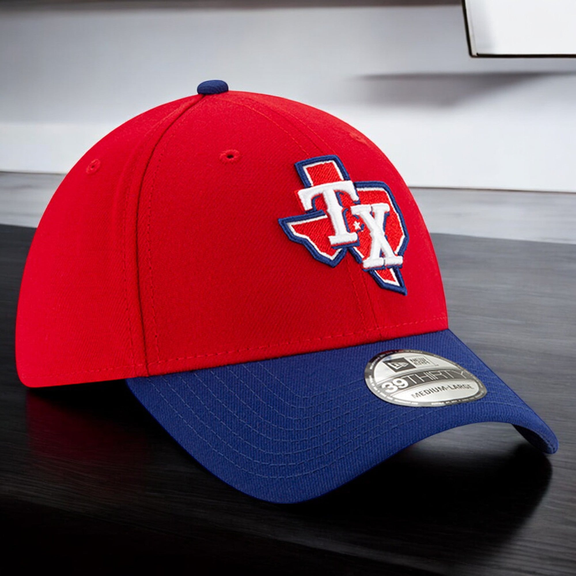[12391679] Mens New Era MLB Team Classic 3930 Flex - Texas Rangers 2020 Alt3