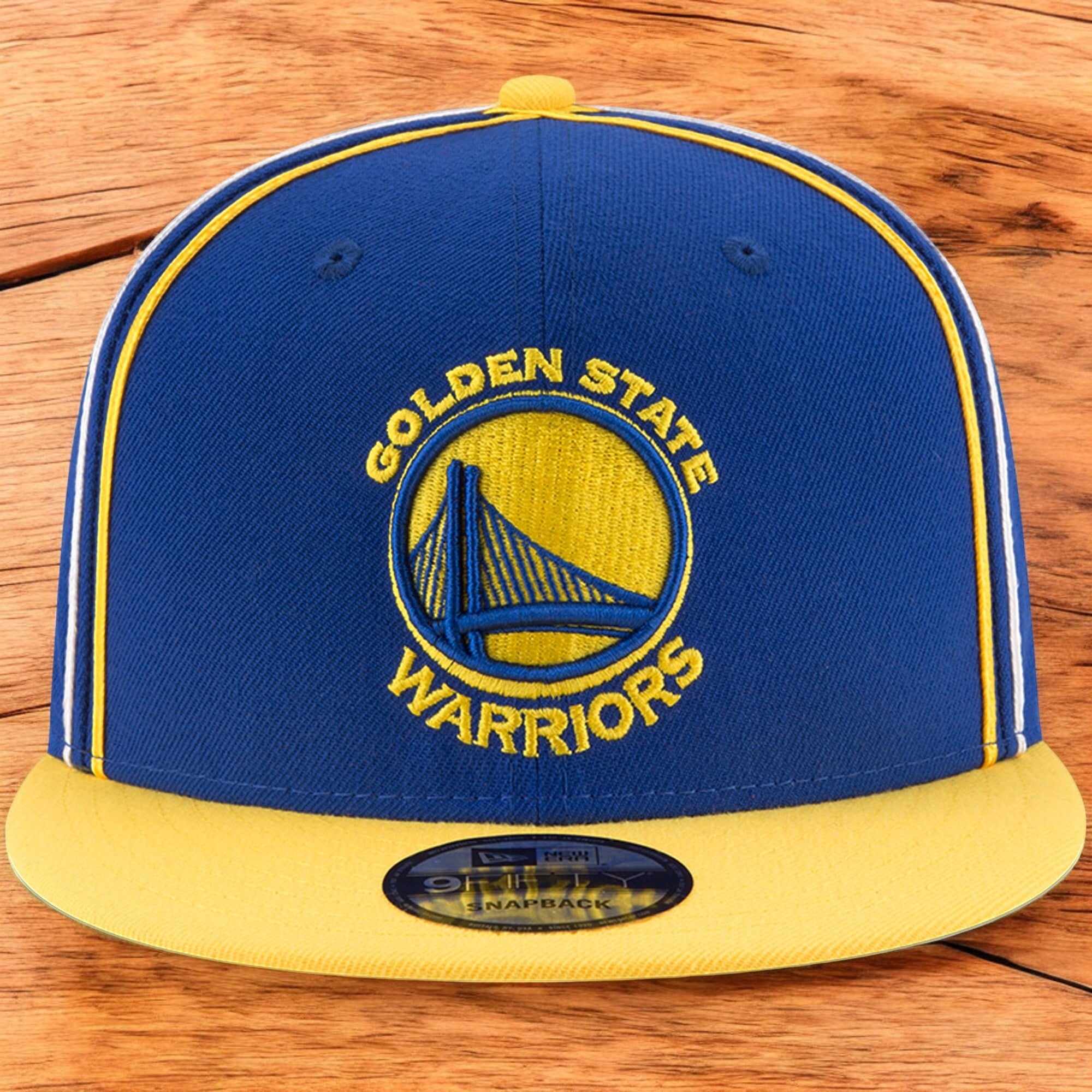 [11520909] Mens New Era NBA GS WARRIORS Y2K TEAM SOUTACHE 950 SNAPBACK - BLUE