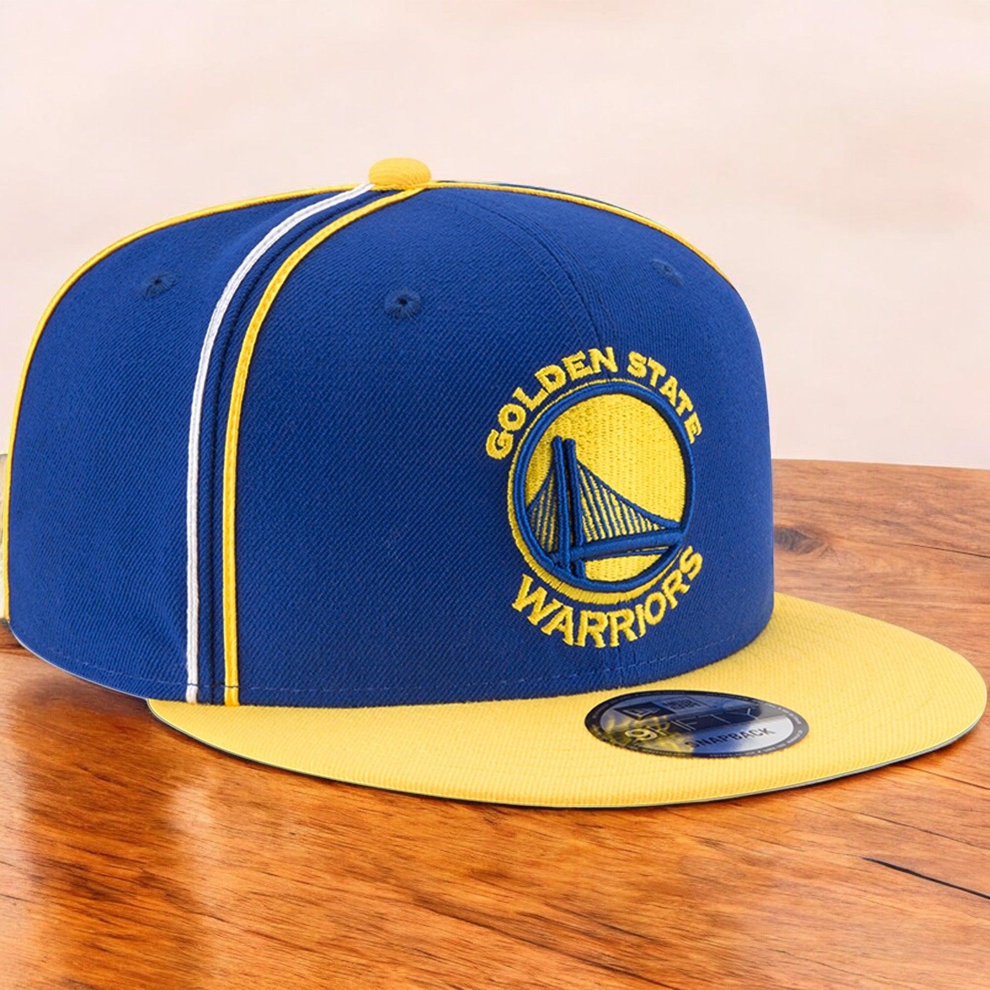 [11520909] Mens New Era NBA GS WARRIORS Y2K TEAM SOUTACHE 950 SNAPBACK - BLUE