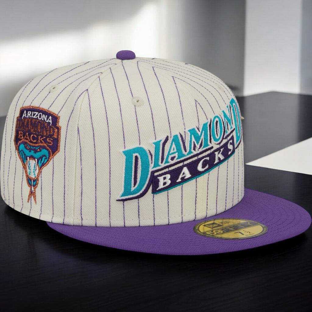 [60417775] MENS NEW ERA MLB ARIZONA DIAMONDBACKS 5950 RETRO SCRIPT FITTED