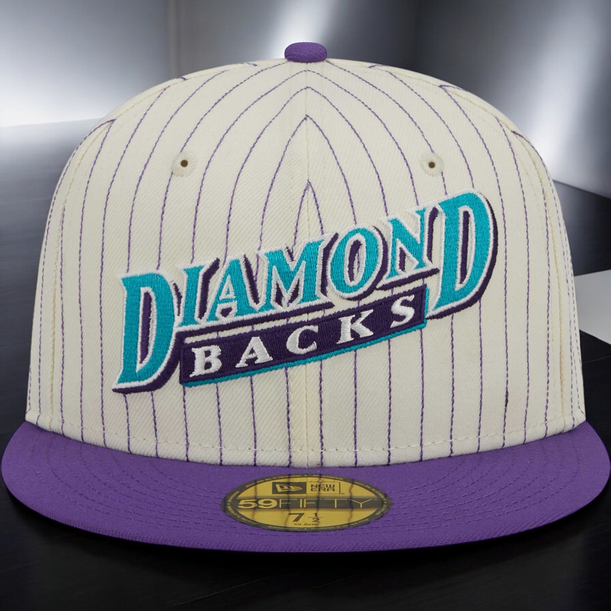 [60417775] MENS NEW ERA MLB ARIZONA DIAMONDBACKS 5950 RETRO SCRIPT FITTED