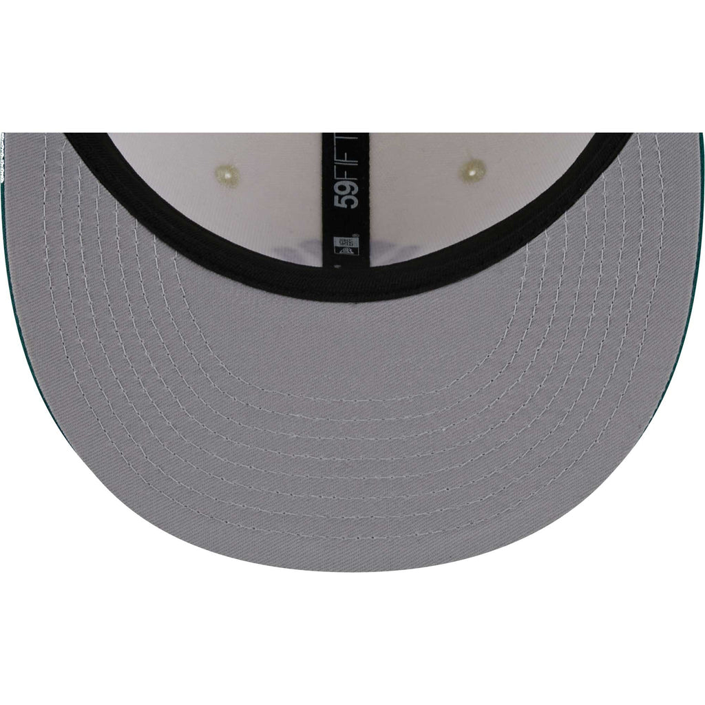 [60417676] Mens New Era MLB NY YANKEES 5950 COOP FITTED - CREAM/DARK GREEN