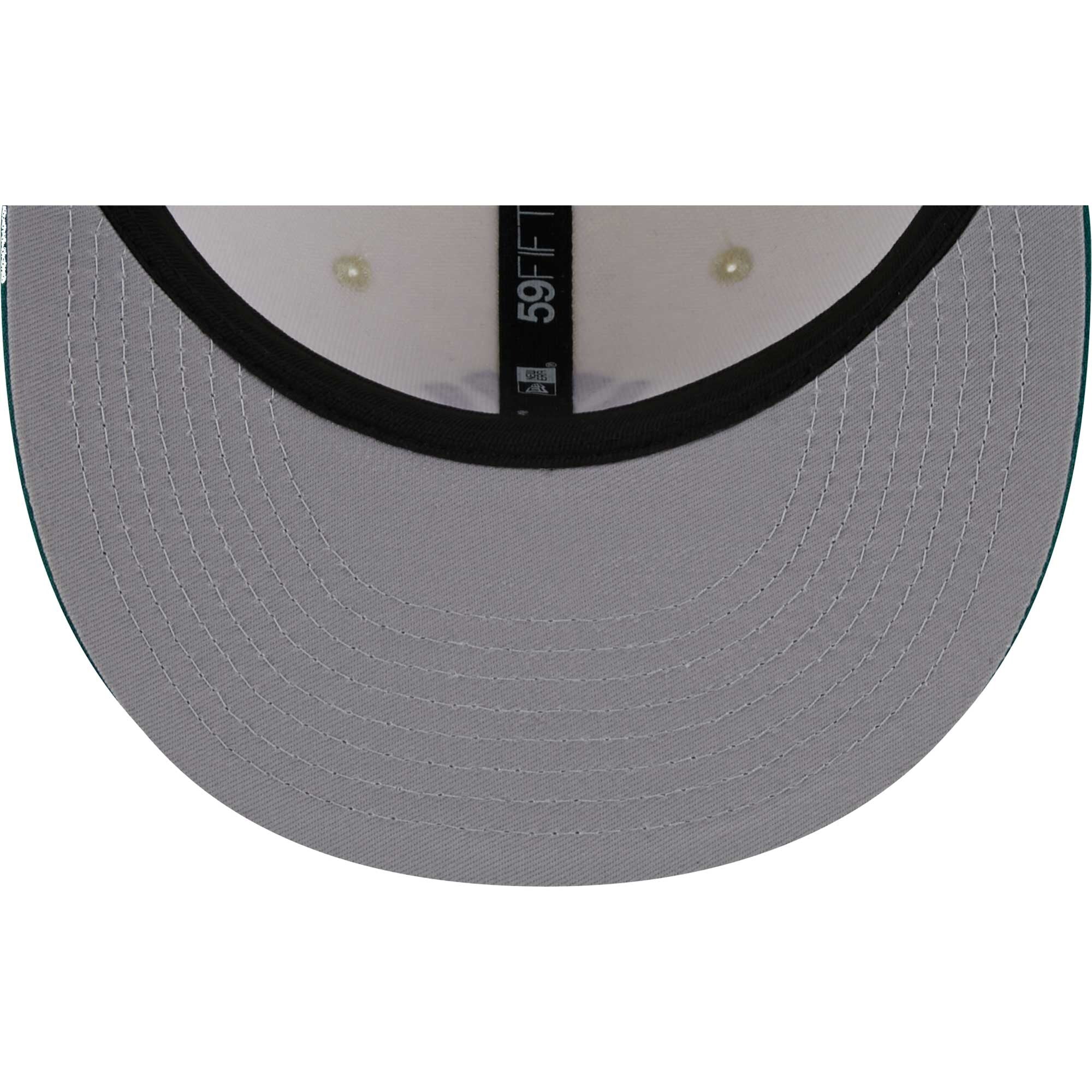 [60417676] Mens New Era MLB NY YANKEES 5950 COOP FITTED - CREAM/DARK GREEN