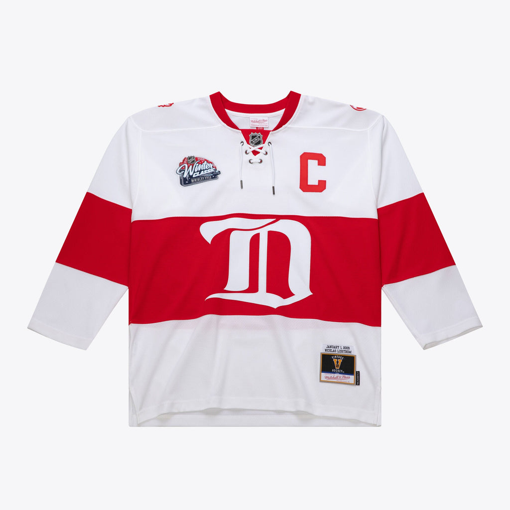 Mens Mitchell & Ness NHL WHITE JERSEY RED WINGS 2008 NICKLAS LIDSTROM