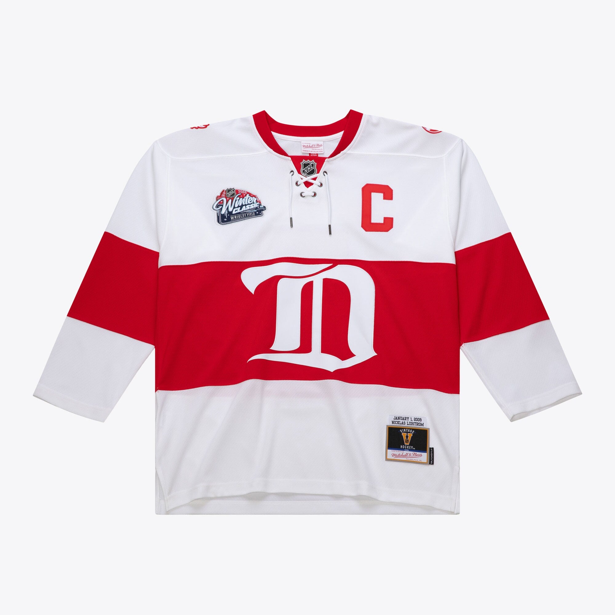 Mens Mitchell & Ness NHL WHITE JERSEY RED WINGS 2008 NICKLAS LIDSTROM